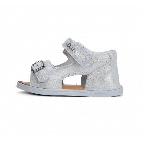 D.D.Step Barefoot hõbedased sandaalid tüdrukutele 20-25 s. G076-41333C