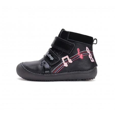 D.D.Step Barefoot mustad kingad tüdrukutele 25-30 s. A063-42517AM