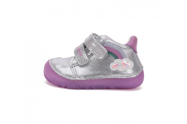 D.D.Step paljajalu hõbedased kingad tüdrukutele 20-25 s. S073-51424 D.D.Step paljajalu hõbedased kingad tüdrukutele 20-25 s. S073-51424